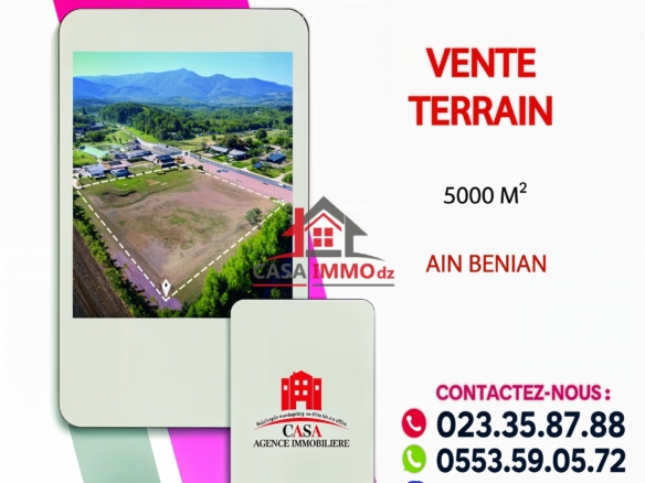 Terrain – Aïn Benian, Alger <span class="casa-ref-carte">(CASA-089)</span>
